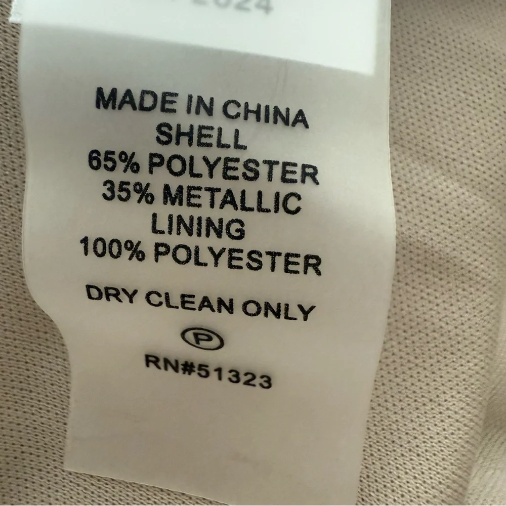 Vince Camuto Women’s Metallic Bias Cut A-Line Sequin Skirt - Picture 6 of 6